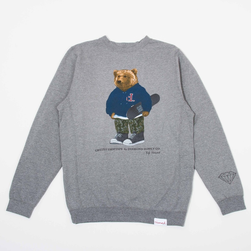 Diamond Supply Co. Grizzly Bear Crewneck Sweater